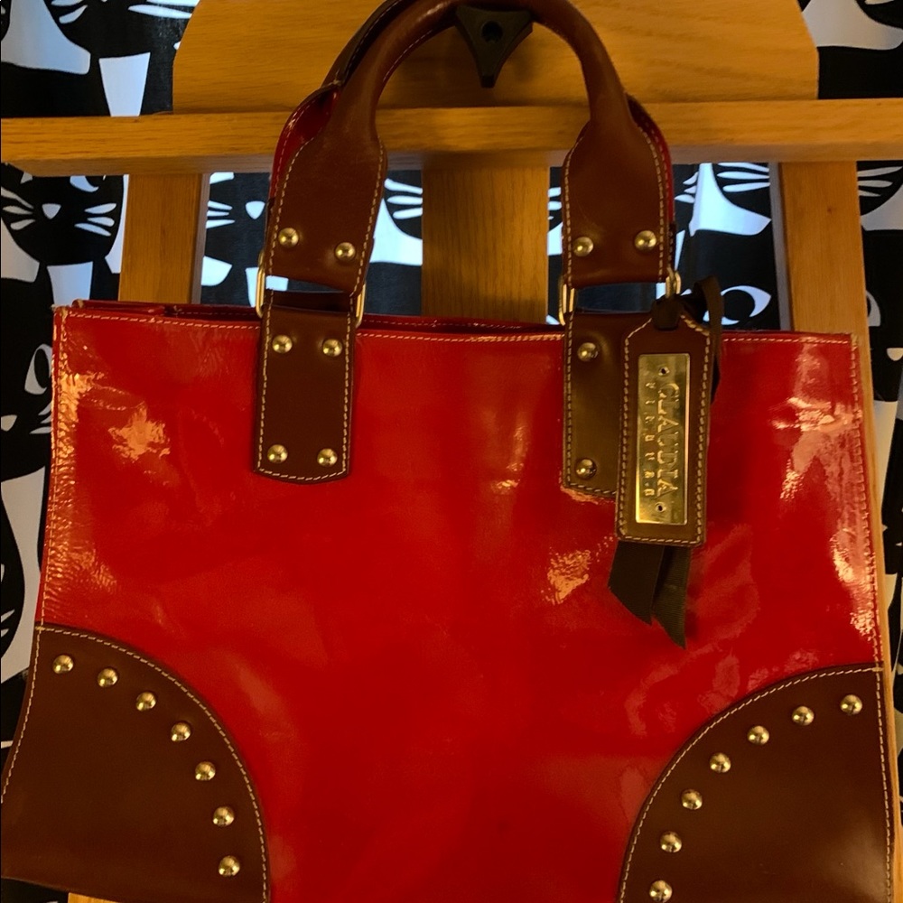 Really cute! Red Patient leather Purse!